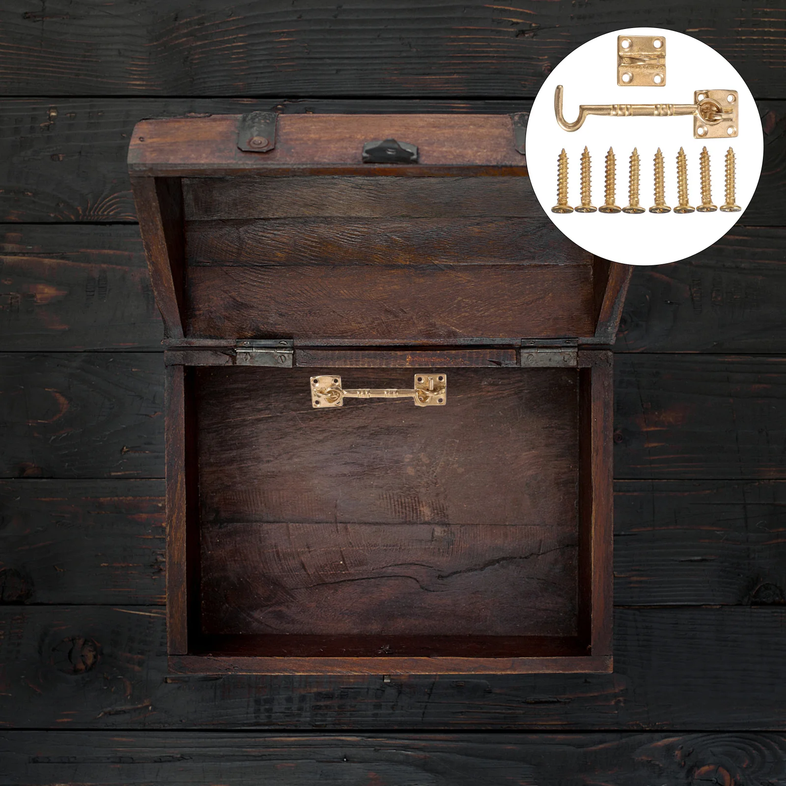 1 шт., медная ветрозащитная застежка в стиле ретро для опор раздвижного окна, дверная пряжка, поддержка раздвижного окна, аппаратные аксессуары