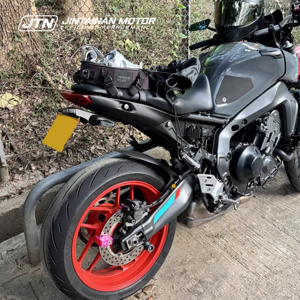 JTN Motorcycle Rear Short Tail Stock License For YAMAHA MT09 MT-09 SP 2021-2023 LED Lights License Plate Holder Accessories