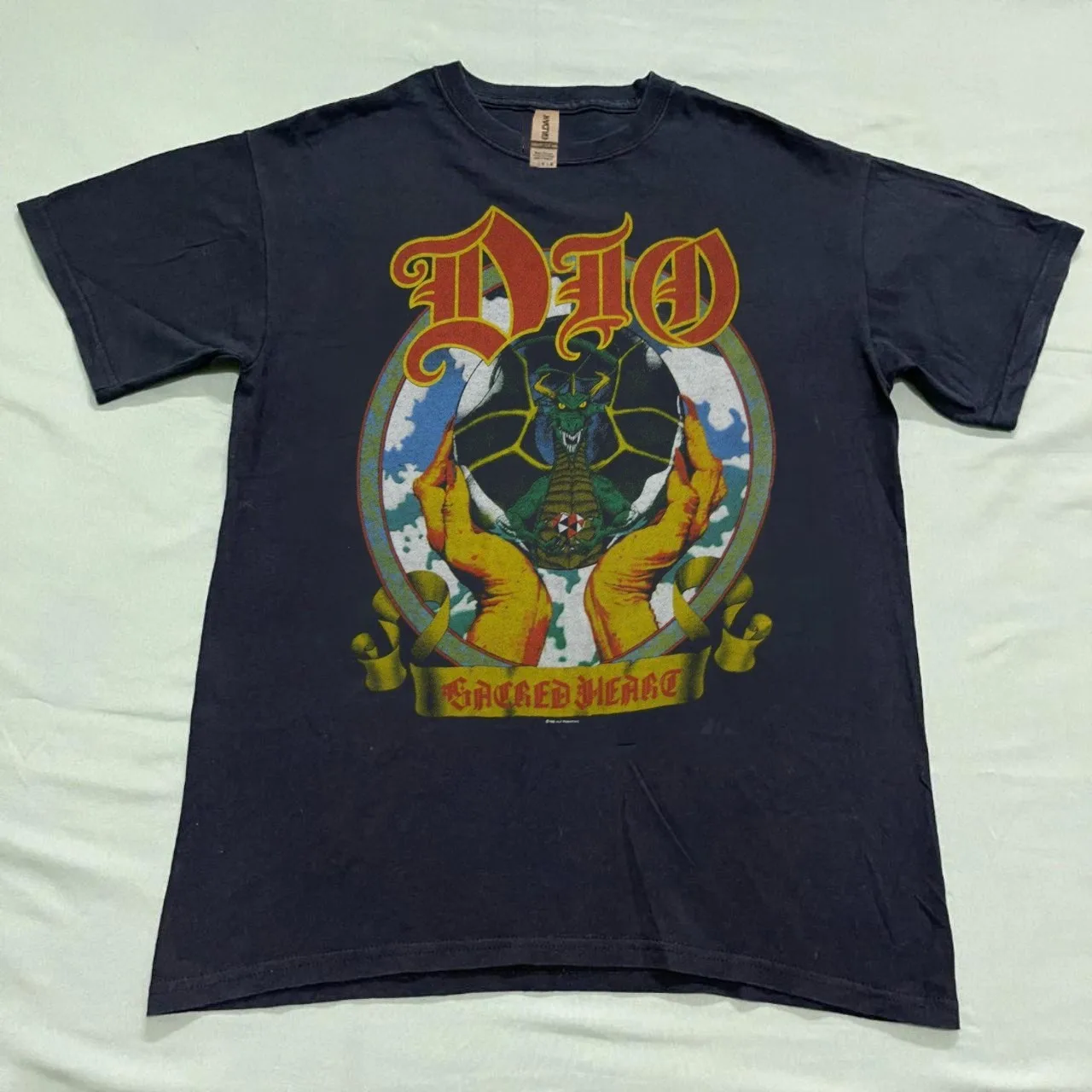 

Dio band Sacred Heart Basic Black Remake T shirt Heavy Cotton NH23966