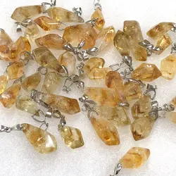1pc Natural Citrine Crystal Point Raw Stones Quartz Crystals Reiki Healing Mineral Spiritual Energy Home Decor Decoration Gift