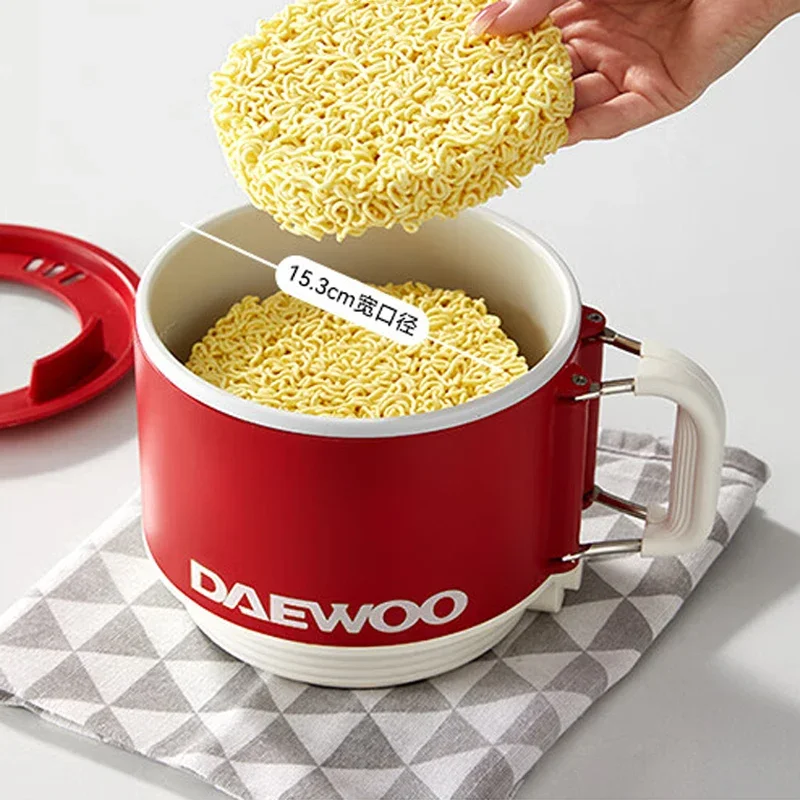 ماكينة طهي كهربائية صغيرة غير لاصقة متعددة الوظائف طباخ منزلي وعاء طبخ كهربائي 1.6L وعاء تسخين كهربائي طباخ المعكرونة