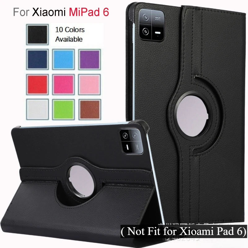 360 Degree Rotating Cover For Xiaomi pad 6 case 2023 PU Leather Tablet Case Xiaomi Mi Pad 6/Xiaomi Pad 6 Pro 11inch Stand Holder