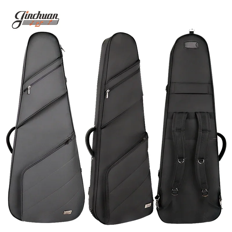 Customizable 25mm Thick Oxford Fabric Gig Bag for Electric Bass Soft Case for Instruments Electric Guitar Bag