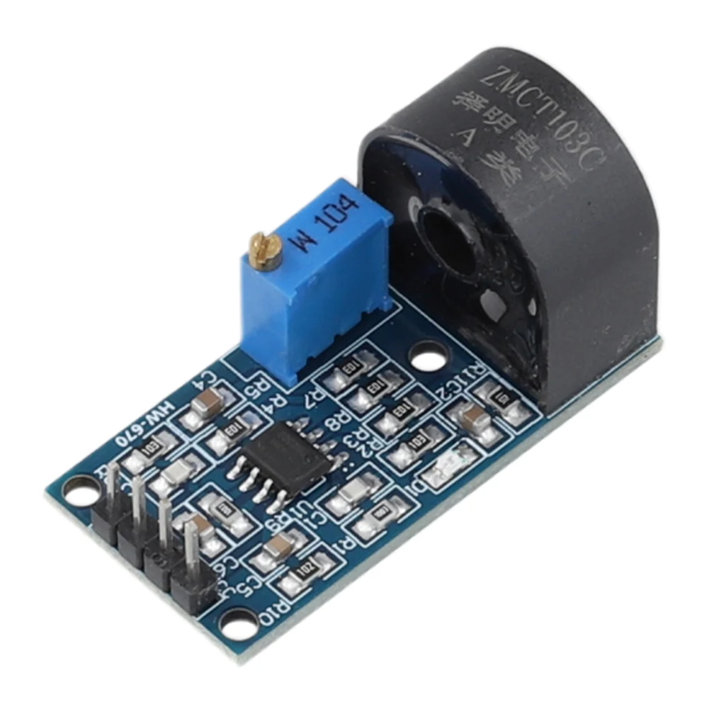 Módulo transformador de corrente micro integrado, faixa 5a, precisão, monofásica, placa de saída ativa ac, sensor de corrente para arduino