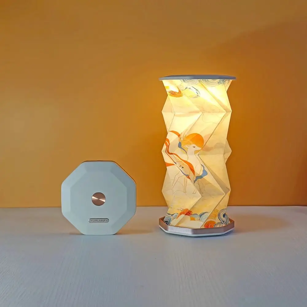 Small Gift Ultra Thin Portable Desk Light LED Creative Dimmable Table Lamp Atmosphere Cultural Mini Rotating Light Decor