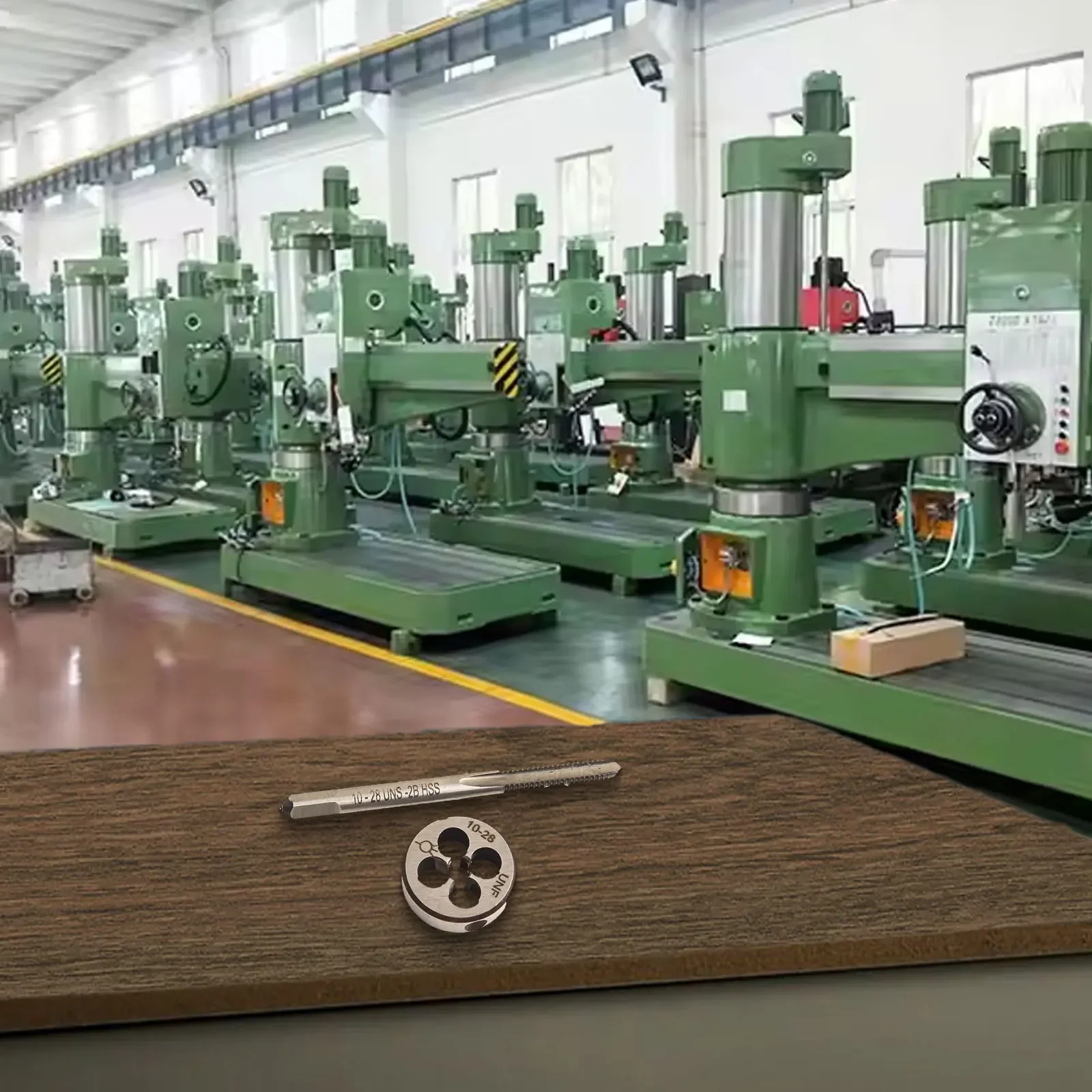 

Die UNS Tap Right Hand Tap 10-28 UNS CNC 10-28 UNS Die Aluminum Copper Die Flat Tap HSS 1 Set High Quality New