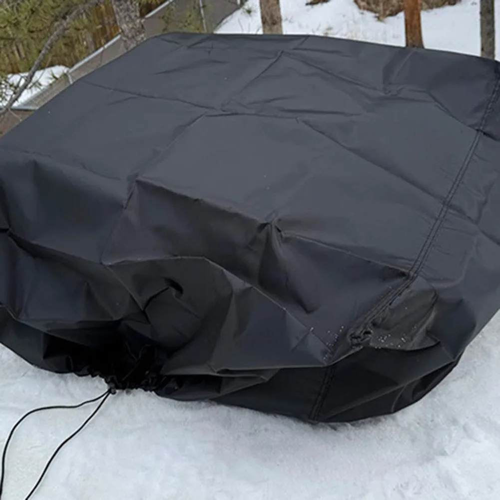 Winter Storage Black RV Air Conditioner Trailer AC Cover Waterproof Protection Dustproof Design For RV Trailer