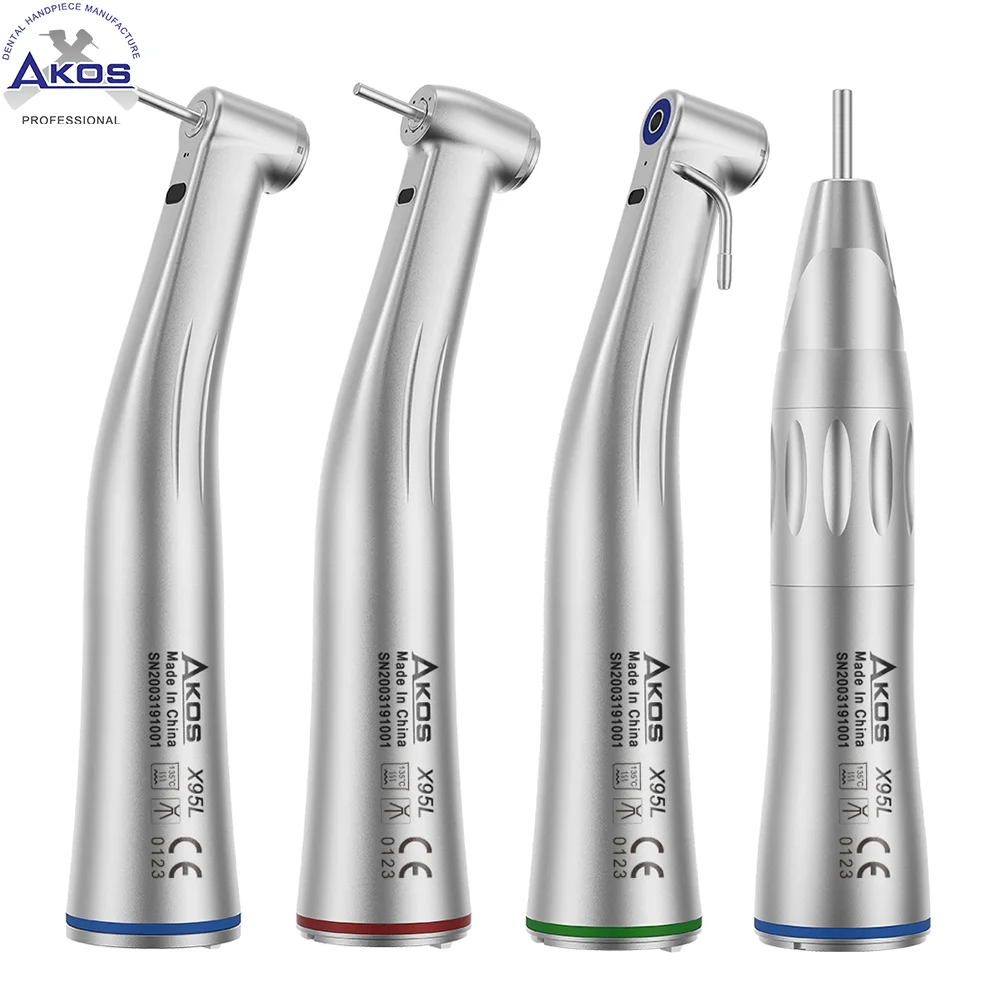 

Straight Contra Angle X25L/X95L Style Dental Fiber Optic Contra Angle Low Speed Handpiece 1:1/1:5/20:1 Air Turbine