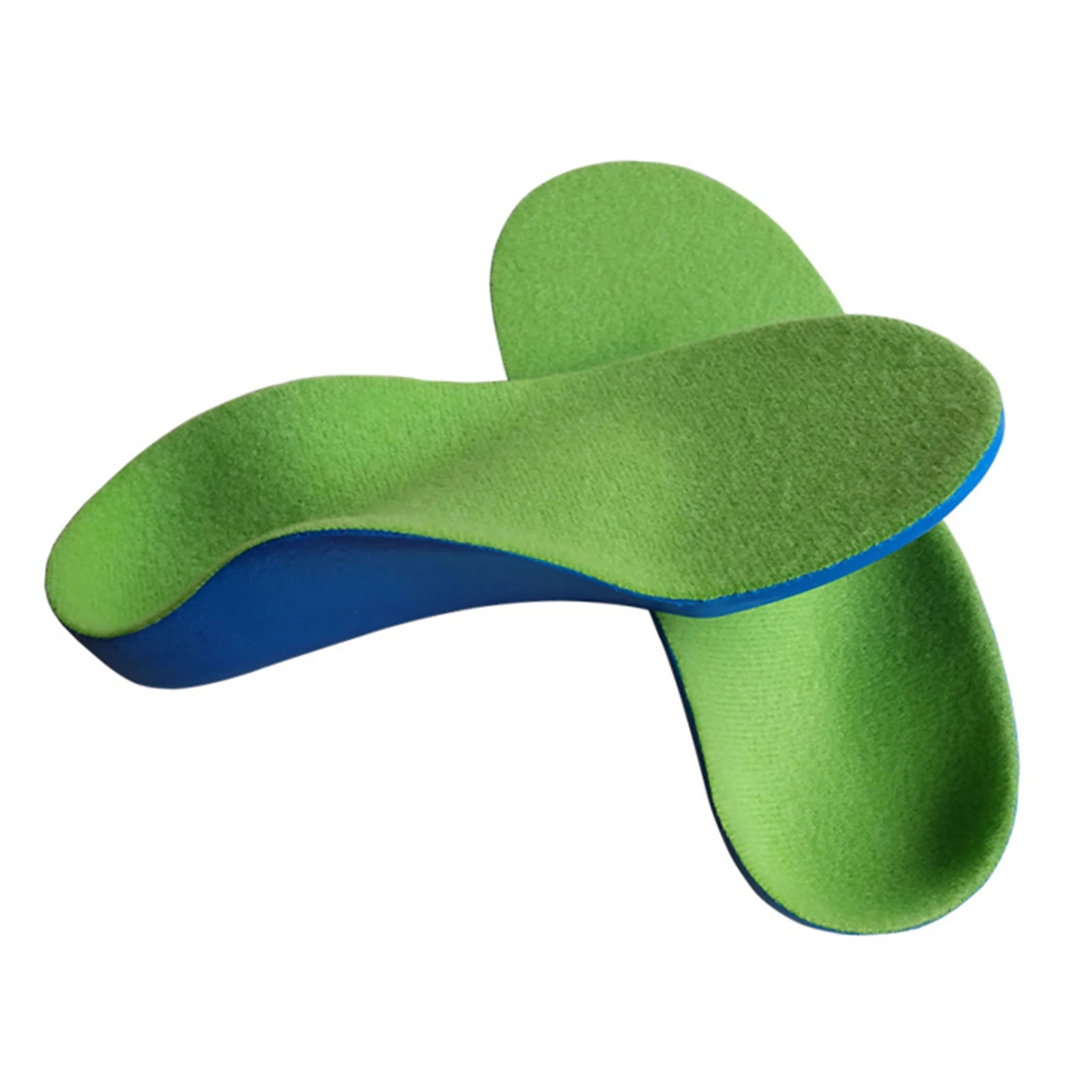 

1 Pair of Kids Children Shoes Cushion Insert Orthopedic O/X-type Legs Corrective Arch Support Shoe Insoles Green Size 140mm