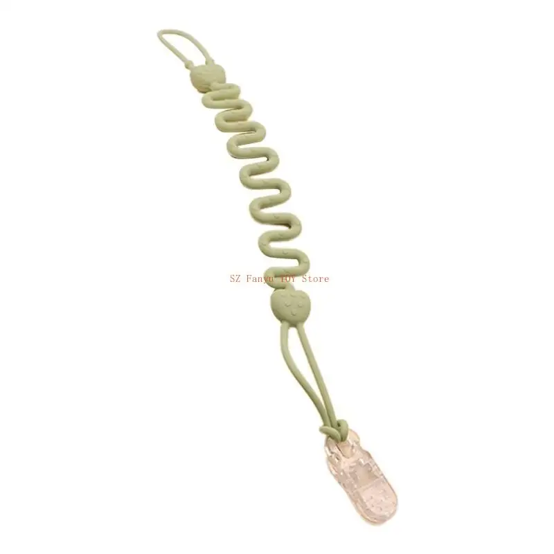 96GC قابل للتعديل مكافحة قطرة حزام حامل لعبة الطفل عضاضة كليب حامل لهاية سيليكون #5