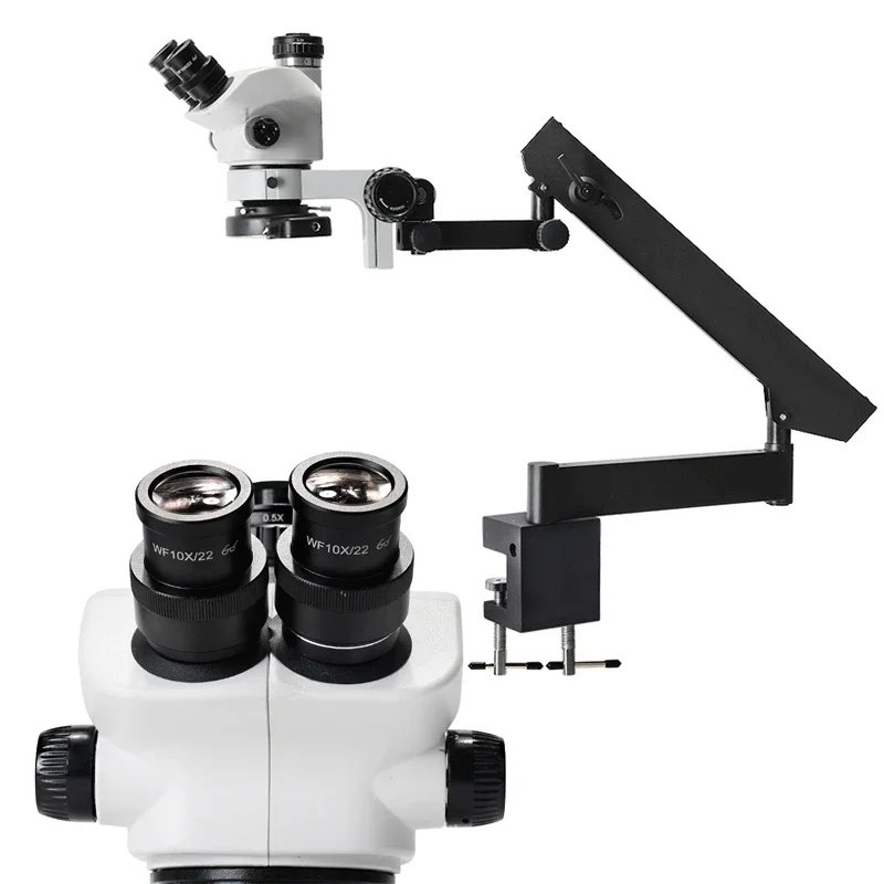 

Simul-Focal Adjustable Arm Ent Operation Practice Microscopio Operating Trinocular Stereo Microscope for Practicing