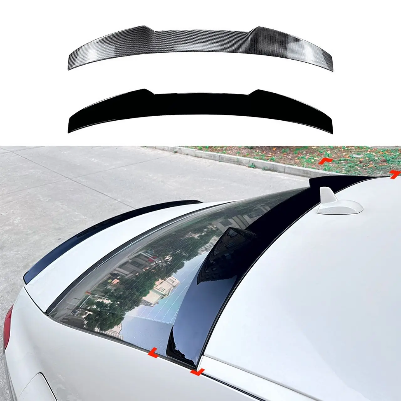 

For Mercedes Benz CLS Class C218 2011-2017 High Quality ABS Plastic Rear Window Roof Car Spoiler Wings Tuning Accessories Part