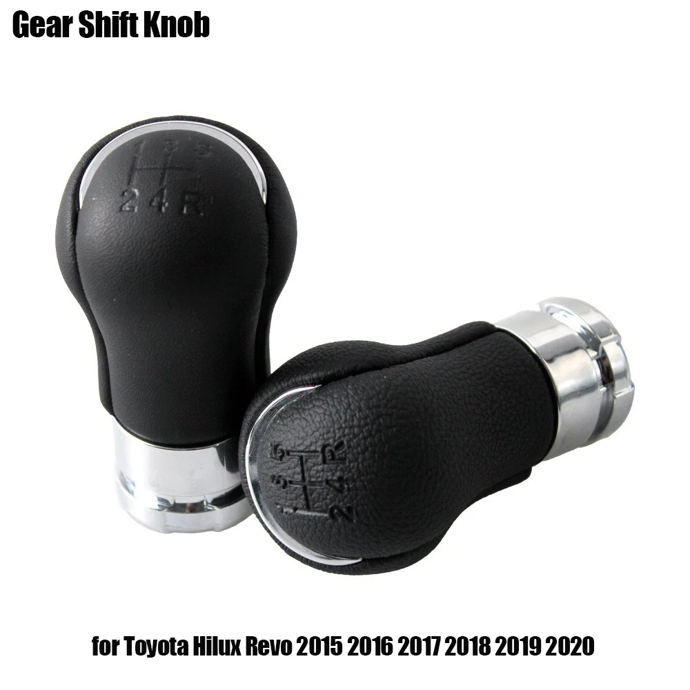 Nuevo perilla de palanca de cambios de 6/5 velocidades para Toyota Hilux Revo 2015 2017 2016 2018 2019 2020 palanca Manual perilla de cambio accesorios de coche