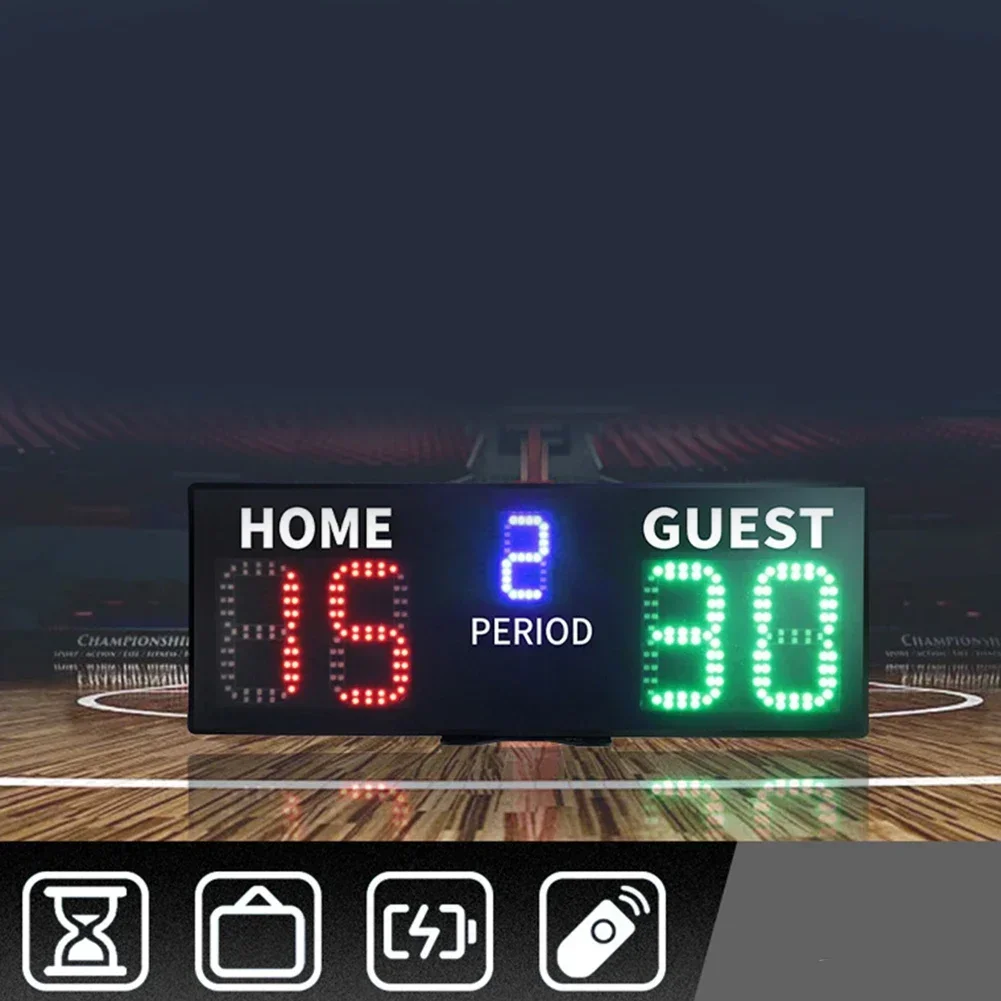 Electronic Scoreboard Remote Control Portable Match Digital Scoreboard For Tennis Basketball Billiards