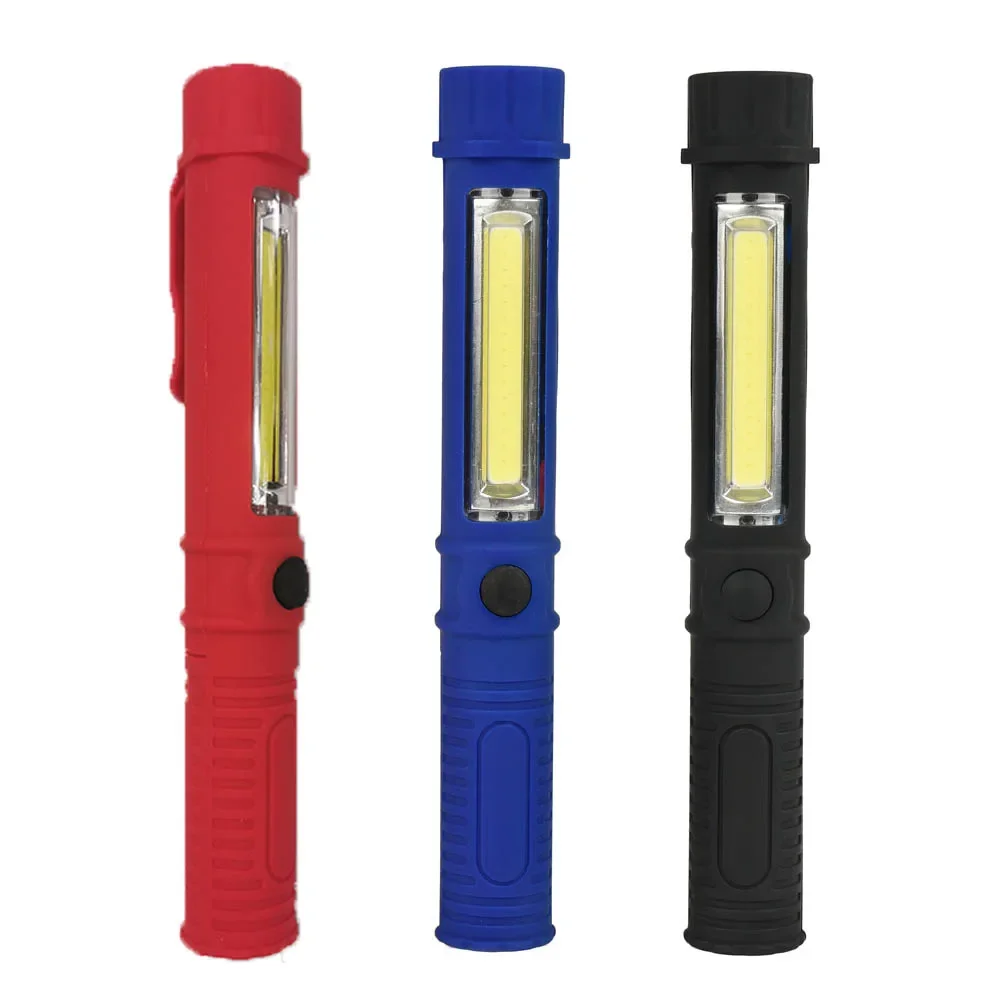 Portable Mini COB Flashlight Led Work Light Torch Magnetic COB Penlight Lamp Lanterna Inspection lights For Outdoor Camping