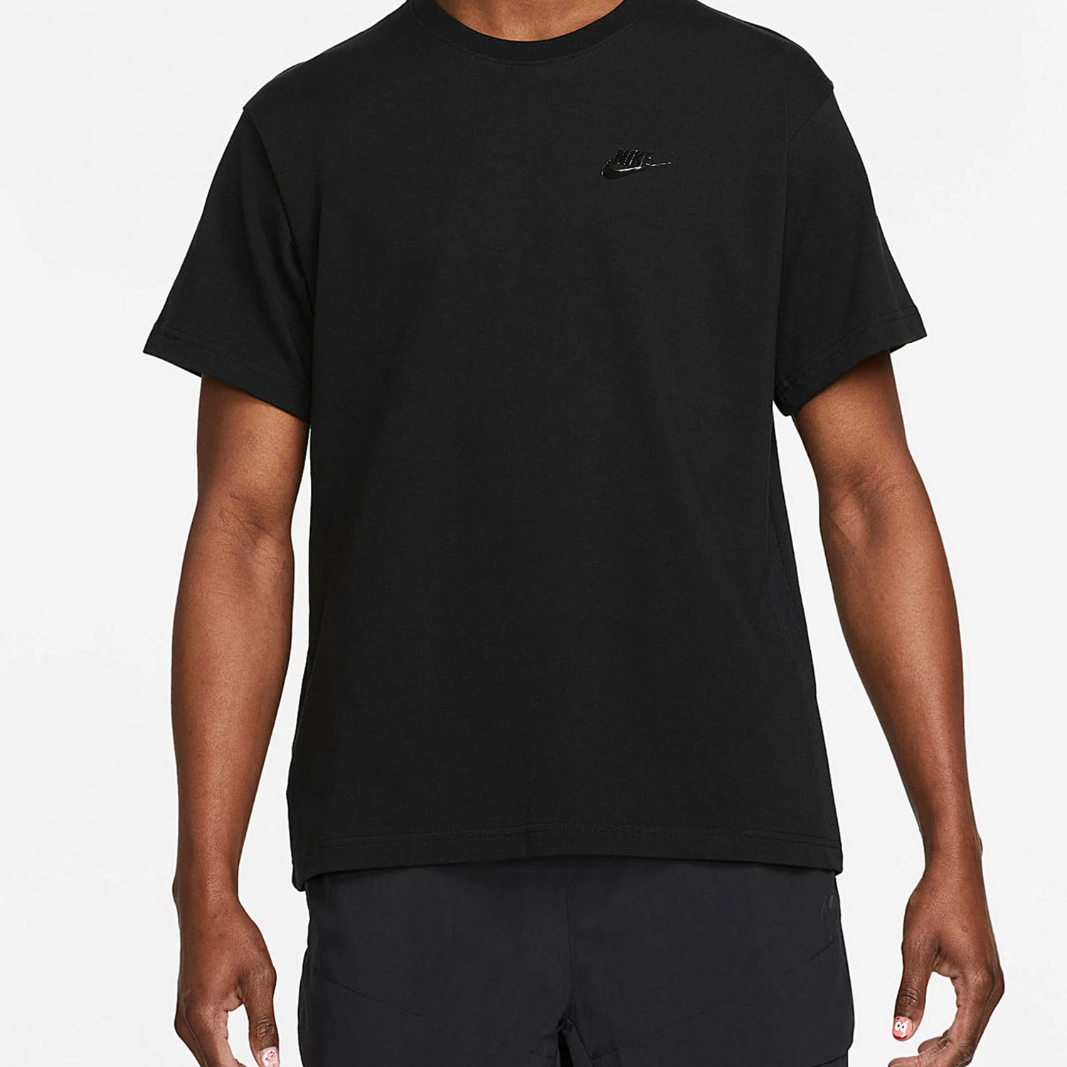 

Оригинальная мужская простая спортивная дышащая повседневная футболка Nike 2025 с круглым вырезом DM6586-010