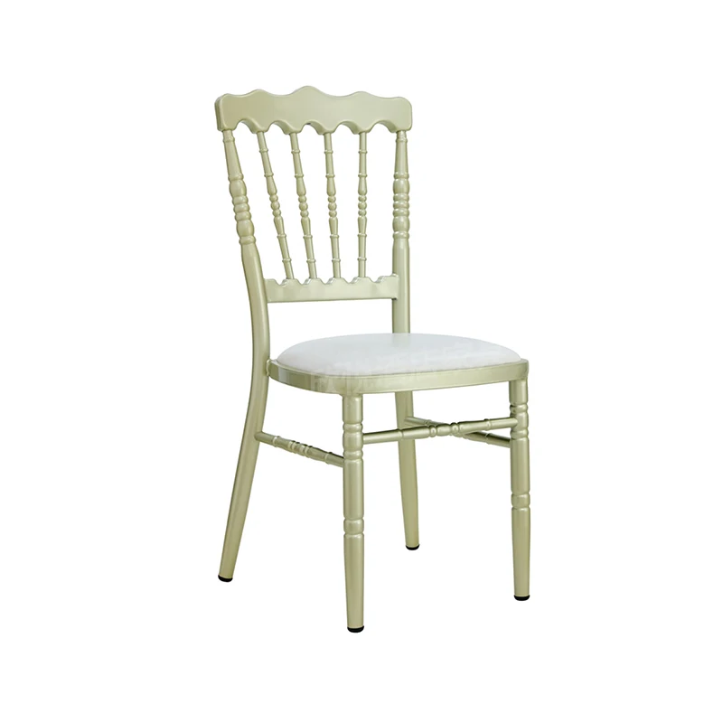 Banquet Luxury Hotel Chairs Elegant White Supplies Wholesale Modern Church Wedding Chair Trone Mariage Furniture 10 Pieces