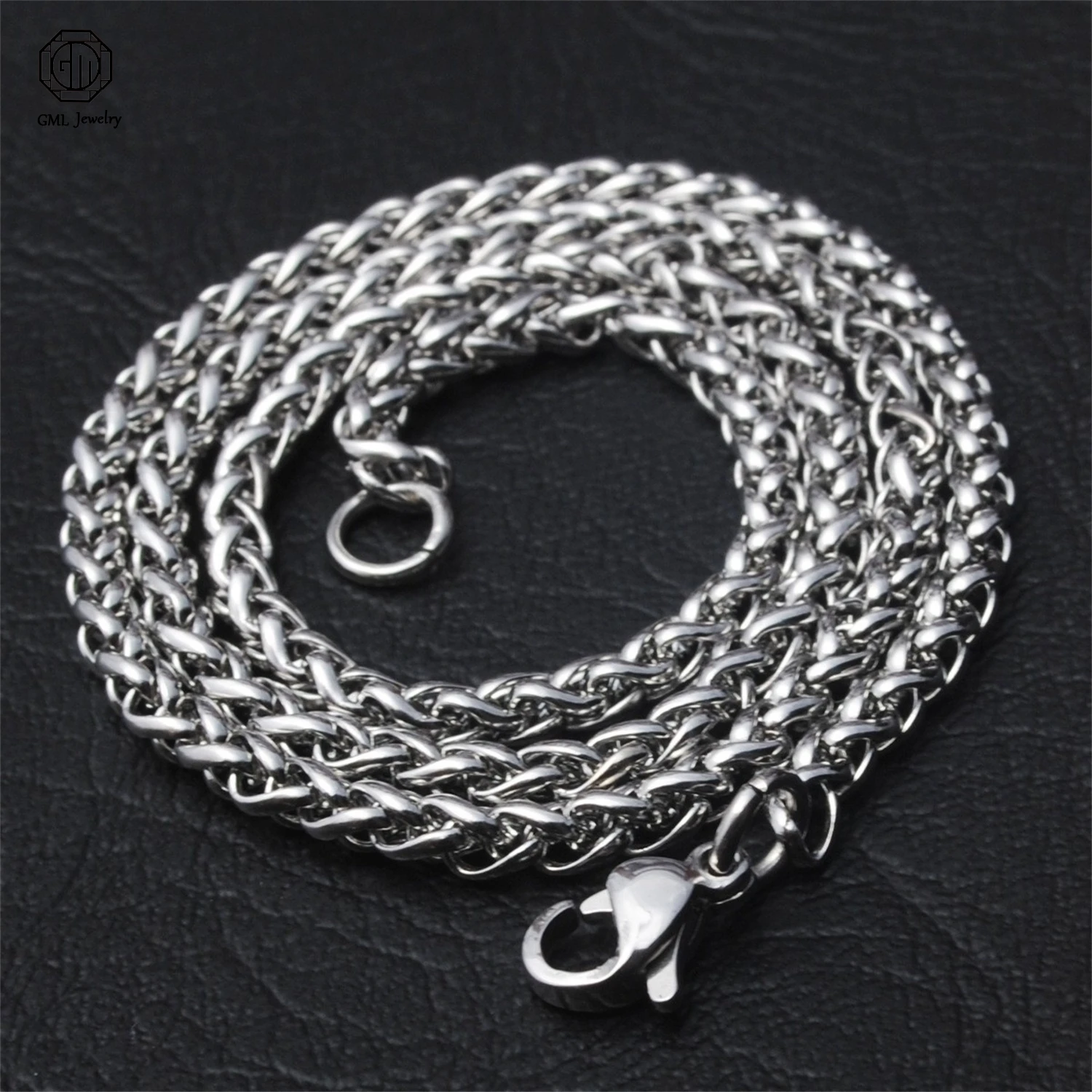 Stainless Steel Dragon Bone Chain Necklace for Men Women Personalized Trendy Fashion Jewelry Wholesale Bulk Order Gift Adjustabl