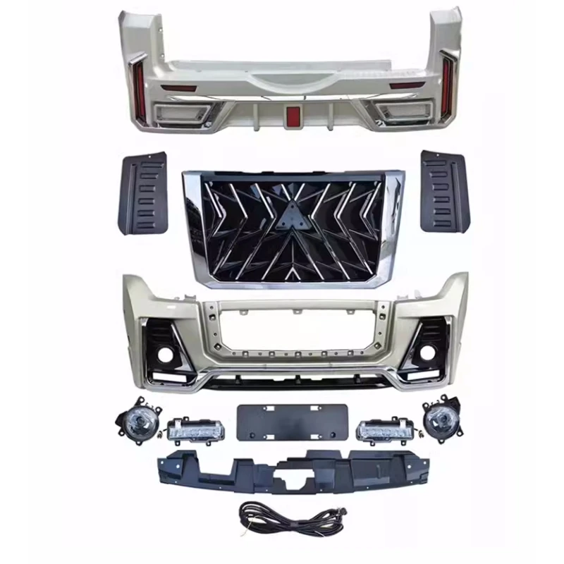 

For Mitsubishi Pajero V93 V97 V98 15-20 Modified Grill Bumper Headlight Taillight Tail Wing Surround Car Accessories Body Kit