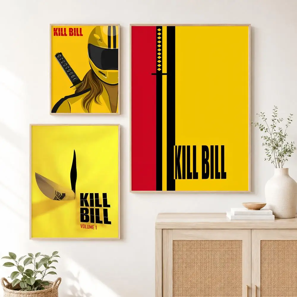 K-Kill Bill Movie Painting Calligraphy Canvas Painting Art for Bedroom Living Room Home Decor Wall Decoration Decals Gift