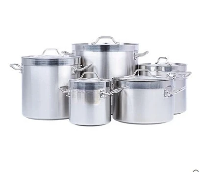 304 Stainless Steel Composite Bottom Soup Bucket Thickened Large Capacity Storage Pot For Brine Rice Water Cooking