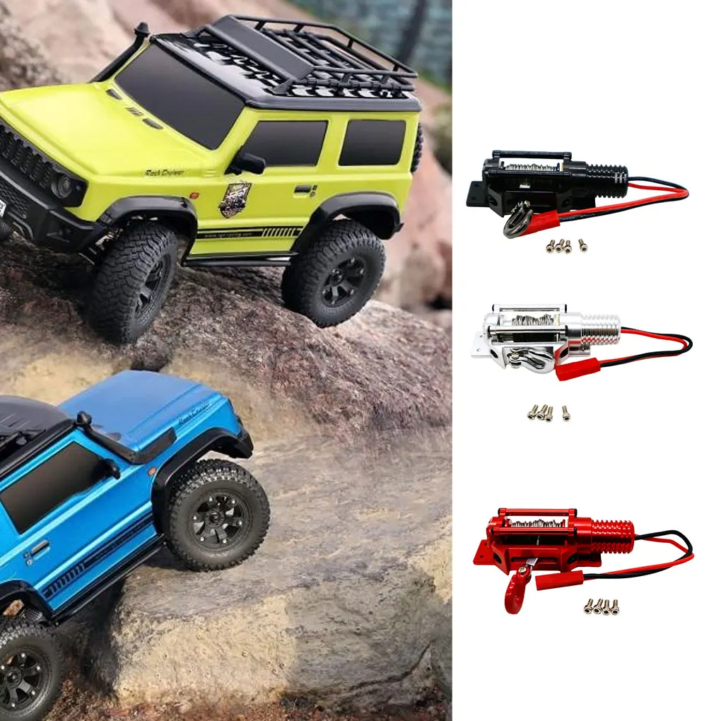 Metal RC Car Winch Diverse Options To Customize Off-Roading Experience Durable And Colorful