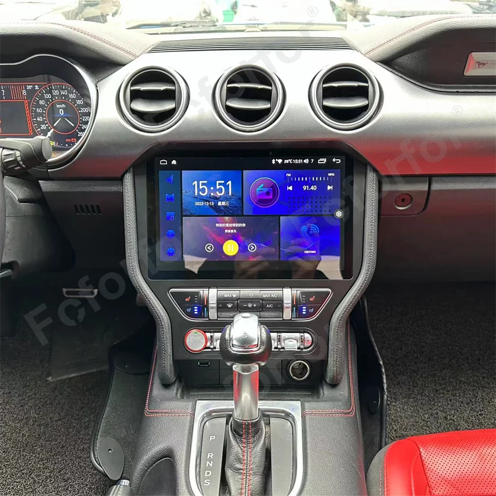 Carplay Android 13 For Ford Mustang 2015-2021 Car Radio GPS Navigation Auto Stereo Car Player Head Unit Recorder Video Screen