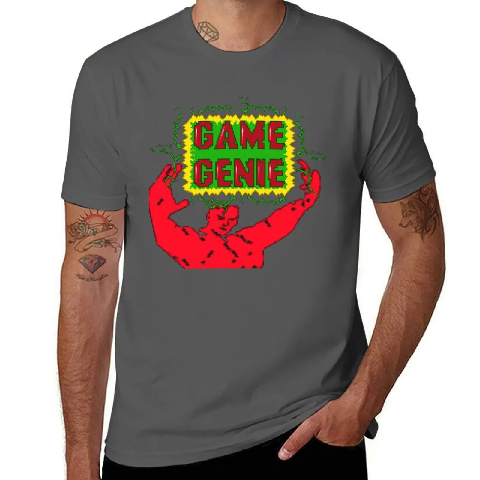 Game Genie T-Shirt vintage t shirts shirts graphic quick drying blanks sweat shirts, men