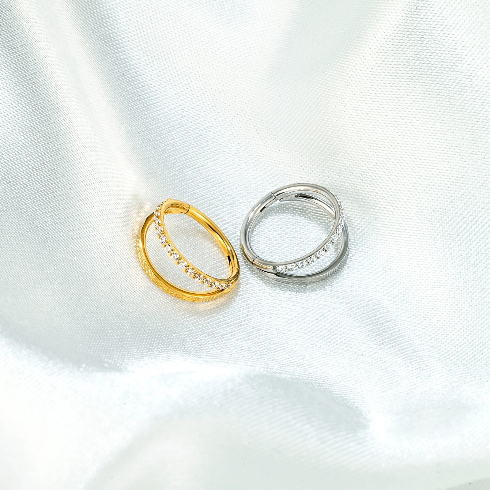 ASTM F136 التيتانيوم الأنف خواتم مسمار معدني تشيكوسلوفاكيا 8/10/12 مللي متر الحاجز هوب الزنمة الغضروف اللولب Daith الأذن ثقب مجوهرات للجسم القرط #1