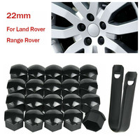 20x22mm Black Wheel Nut Bolt Covers ABS Cap For Range Rover For Vauxhal Protective Bolt Rims Cap Bolt Car Accessories