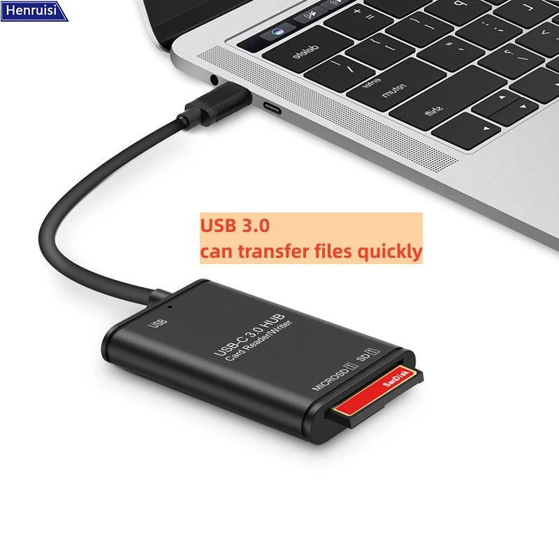 3 in 1 Card Reader USB 3.0 to SD Micro SD TF Card Adapter SDXC SDHC Flash Memory Card Reader for PC Laptop Phone Cardreader