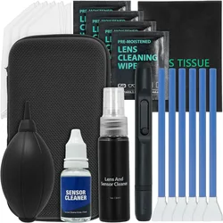 Full Frame Digital Camera Sensor Cleaning Kit + Lens Clean Set 20 PCS For Sony Nikon Canon FF SLR
