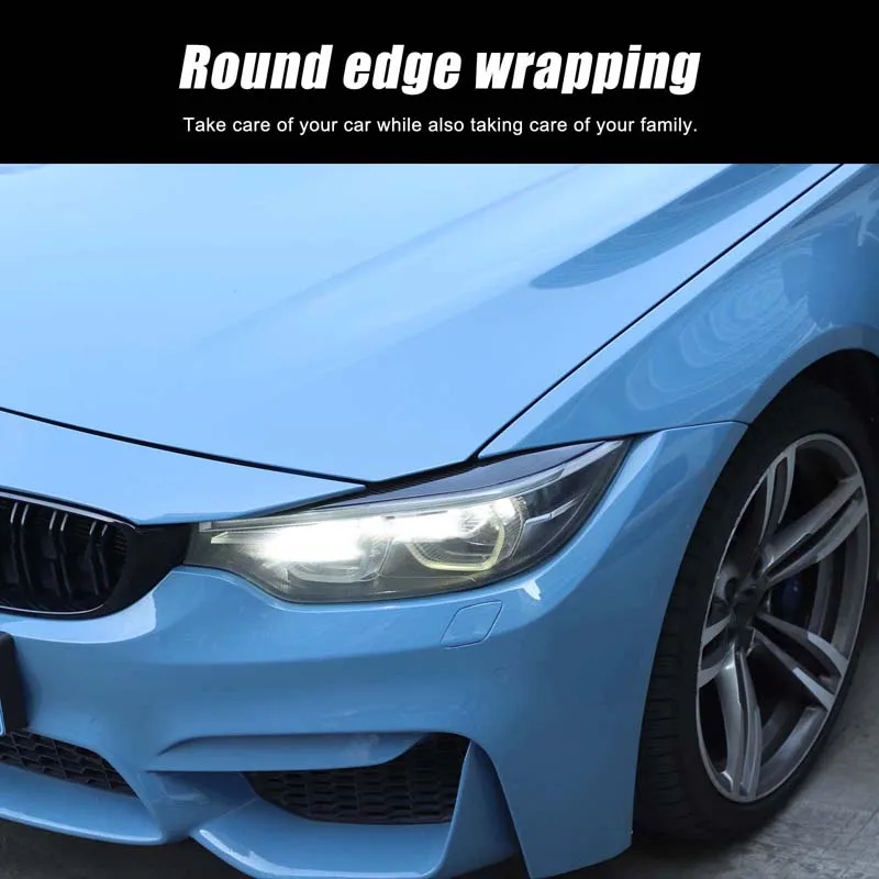 For BMW 4 Series M3 M4 F80 F82 F83 F32 F33 F36 2013-2019 Real carbon fiber car headlight eyebrow strip sticker car accessories