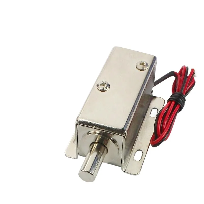 For Small L G-term Power- Round Port Electromagnetic Latch LY01 Push-pull Rod DC12V24V Electric Latch Electr Ic C Trol