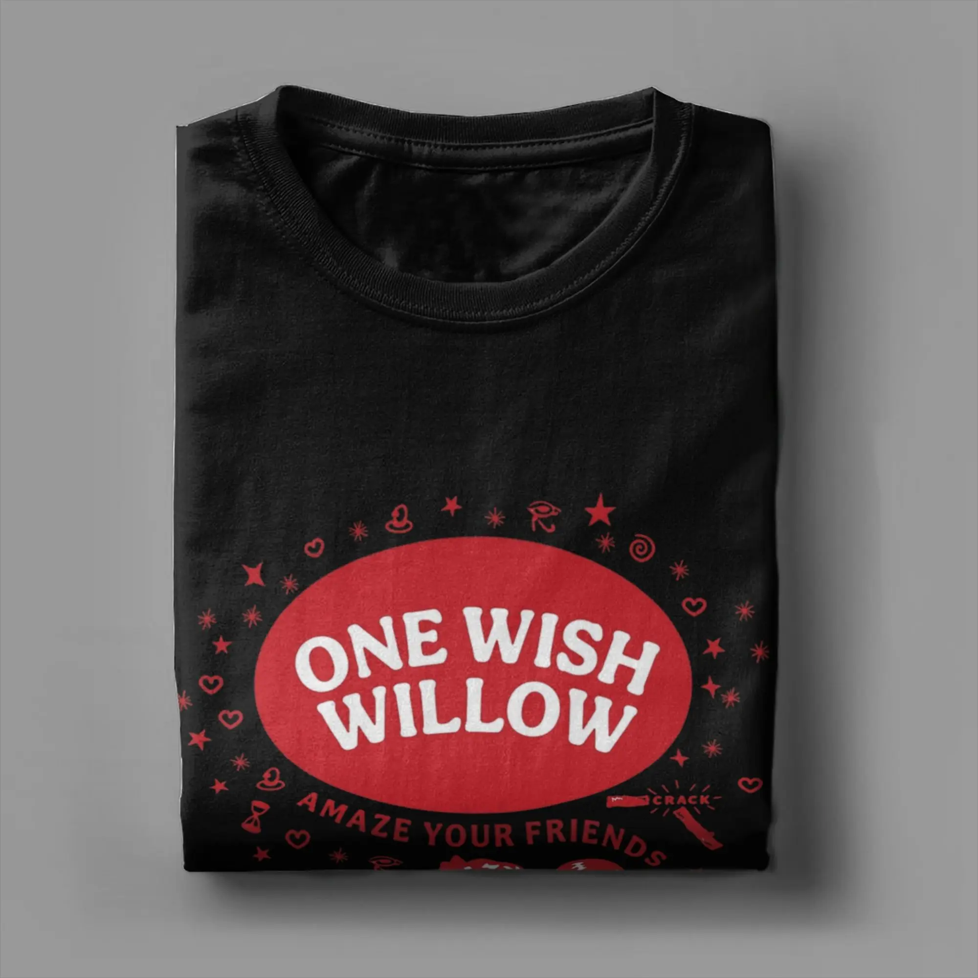 One Wish Willow Obsession T-Shirts Men  Funny Pure Cotton Tees Crew Neck Short Sleeve T Shirt Printing Clothes