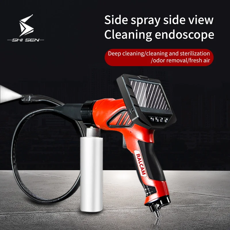 

4.3-Inch IPS Screen 1080P 2MP Side-View Industrial Endoscope Camera for Car & Air-Conditioner Cleaning with CMOS Borescope