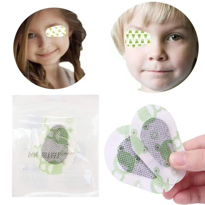 Breathable Amblyopia Eye Patch Band Aid Skin Color Kids Disposable Medical Sterile Eye Pad Adhesive Bandages First Aid Kit