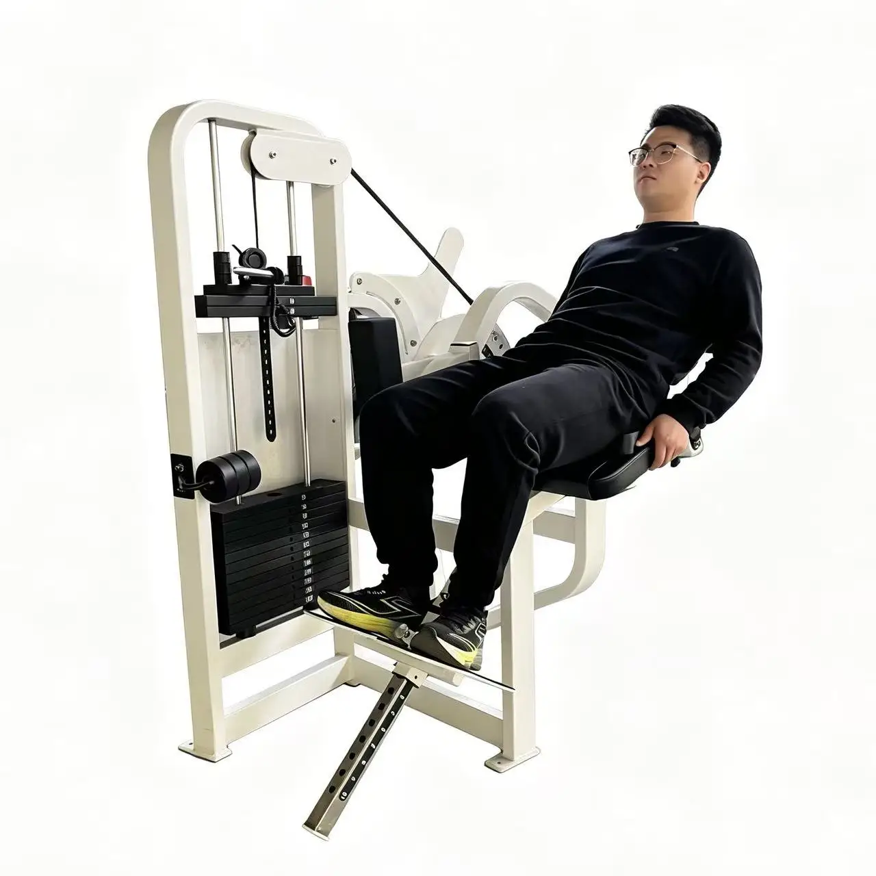 Commercial Gym Muscle Strength Training Adjustable Steel Weighted Back Exerciser Safety Features Durable Construction for Back