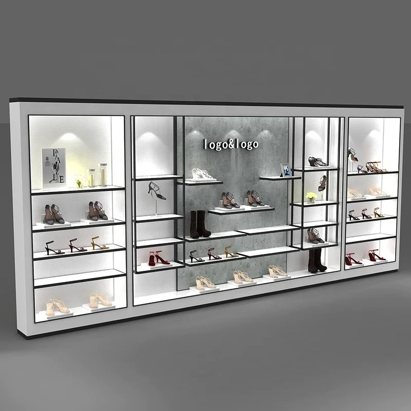 customized.Footwear Store Design Showcase Display Furniture Shoes Showroom Furniture Ladies Footwear Showroom Interior Design Di