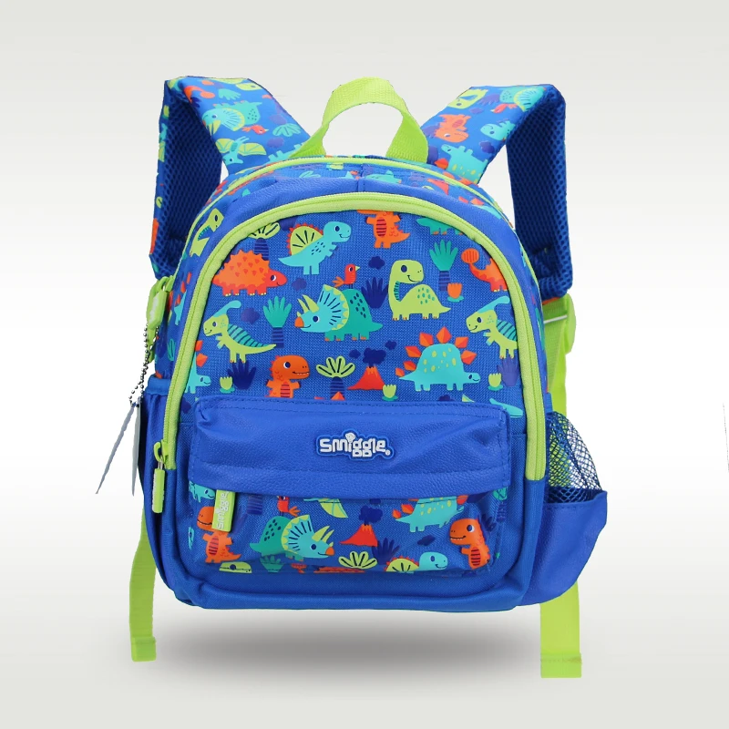 

Australian original Smiggle hot-selling schoolbag cute blue dinosaur schoolbag kindergarten backpack 11 inches