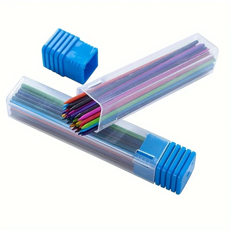 2 Schachteln/72 Stück 2,0-mm-Bleistiftminen für Kunst- und Malereidesign, spezielle hochwertige Büro- und Lernmaterialien – Detail 5