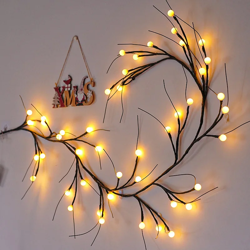 LED Fairy Light Christmas Decoration Battery-operated Garland Bedroom Living Room Garden Xmas Wedding Party Maple Leaf Lights