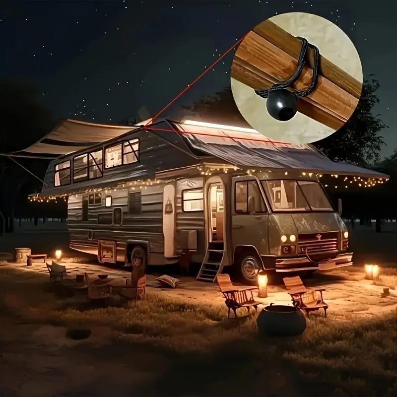 50 قطعة من حبال بنجي مستديرة مرنة شديدة التحمل بطول 4 بوصة/6 بوصة/9 بوصة - سلك مطاطي قابل لإعادة الاستخدام ومقاوم للأشعة فوق البنفسجية