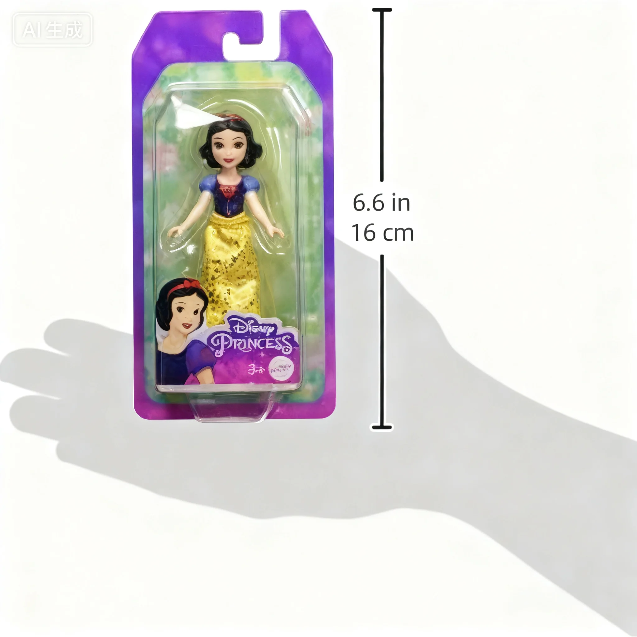 Original Disney princesa Mini princesa Blancanieves Moanna Merida Elsa Anna muñecas en miniatura para niñas regalos de navidad juguetes HPL55
