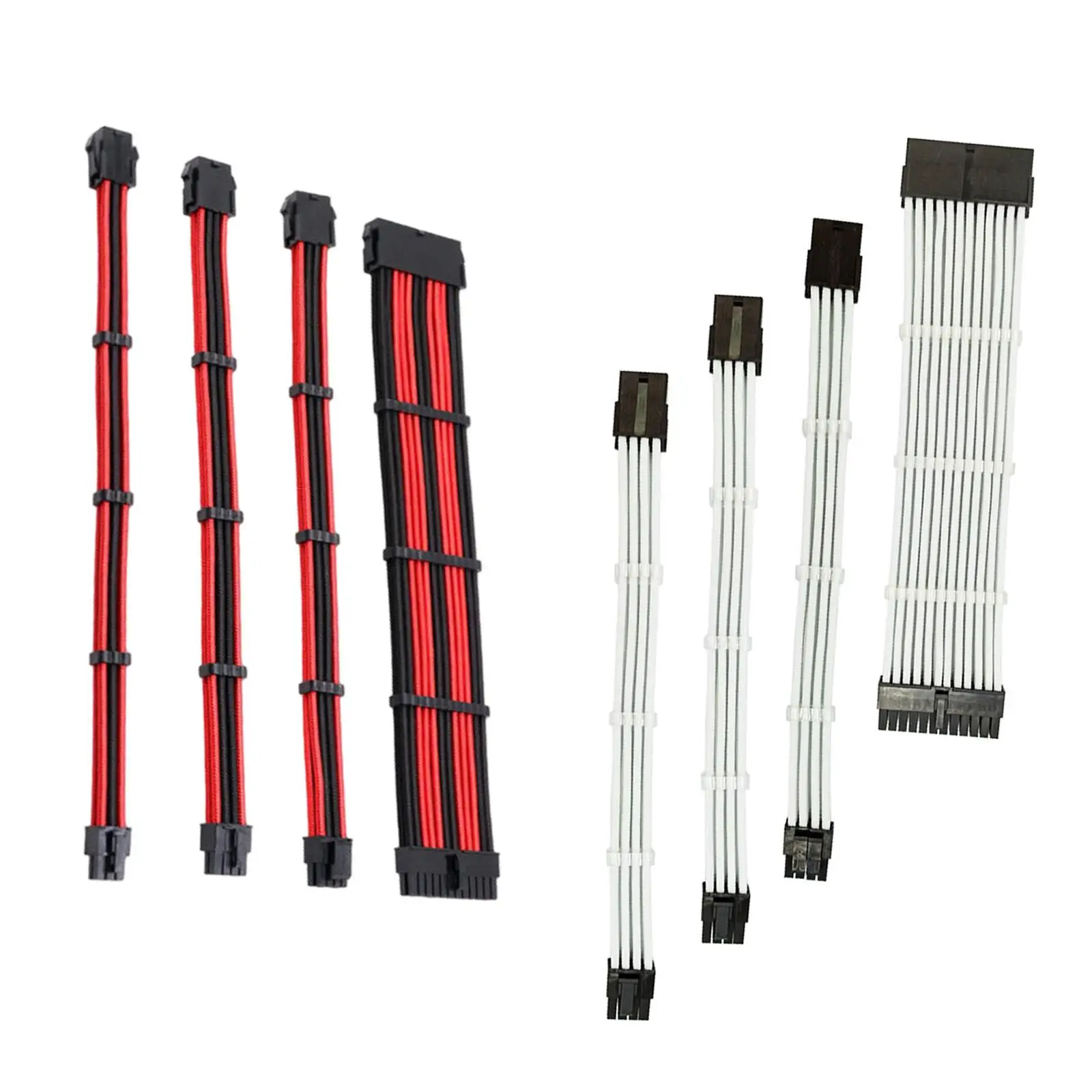 4pcs 18AWG Sleeved Cables - Extension Cable Kit 11.81 inch