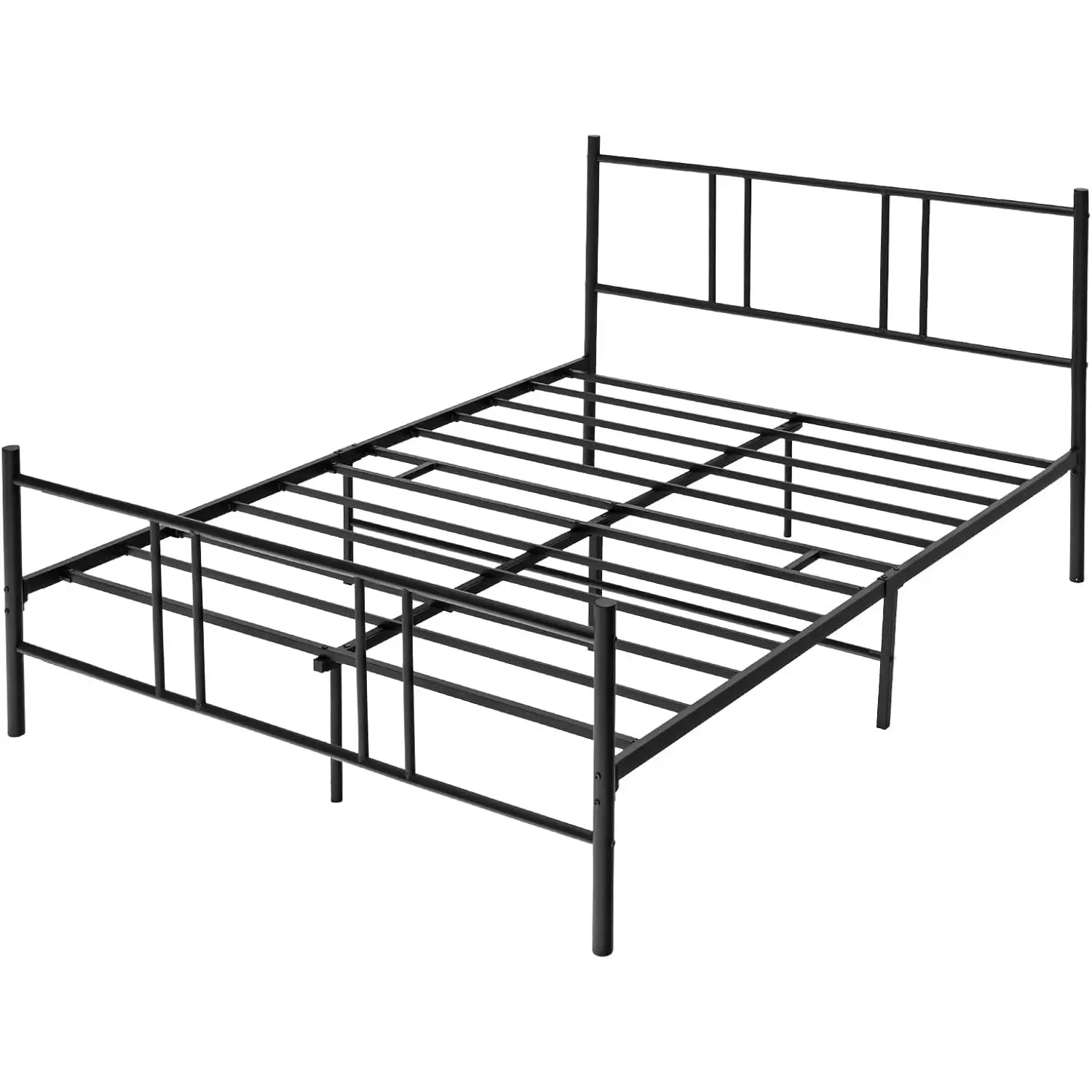 Metallbettgestell für 200 x 160 cm Matratze, Doppelbettgestell, Bettgestell mit Lattenrost, Stauraum unter dem Bett