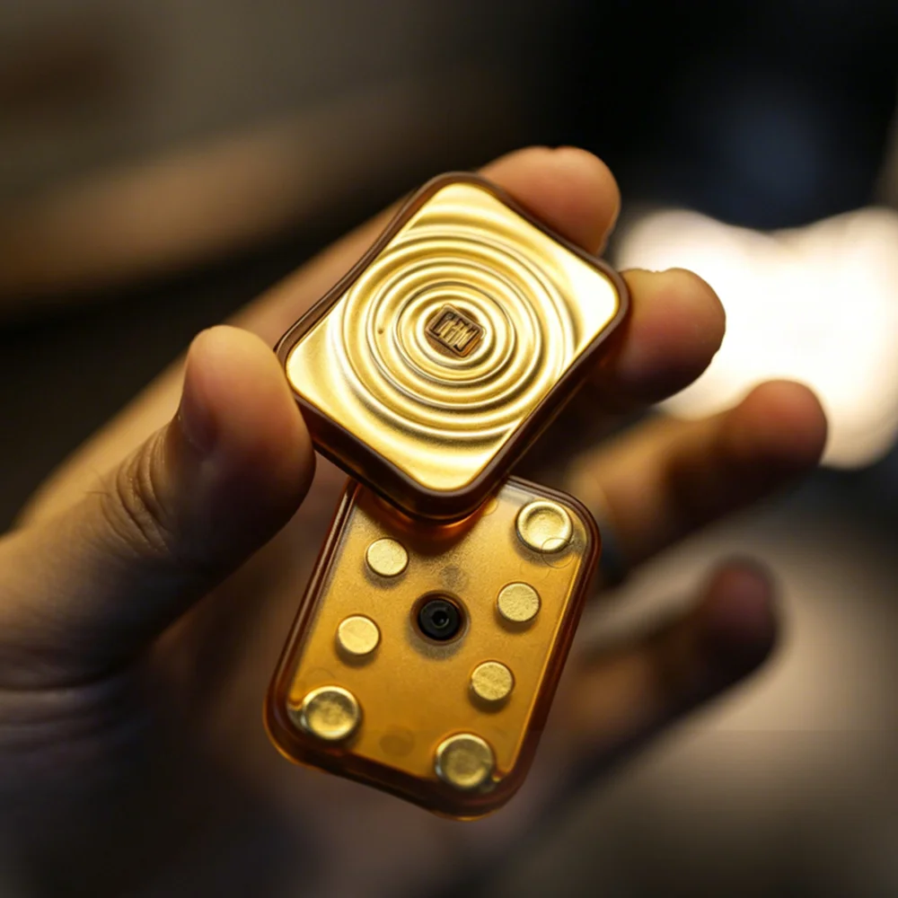 GAO Studio Ripple Infinite Magnetic EDC Push Slider Fidget Card Low Noise Toy Haptic Feel Coin Stress Relief Toy For Adult Gfit