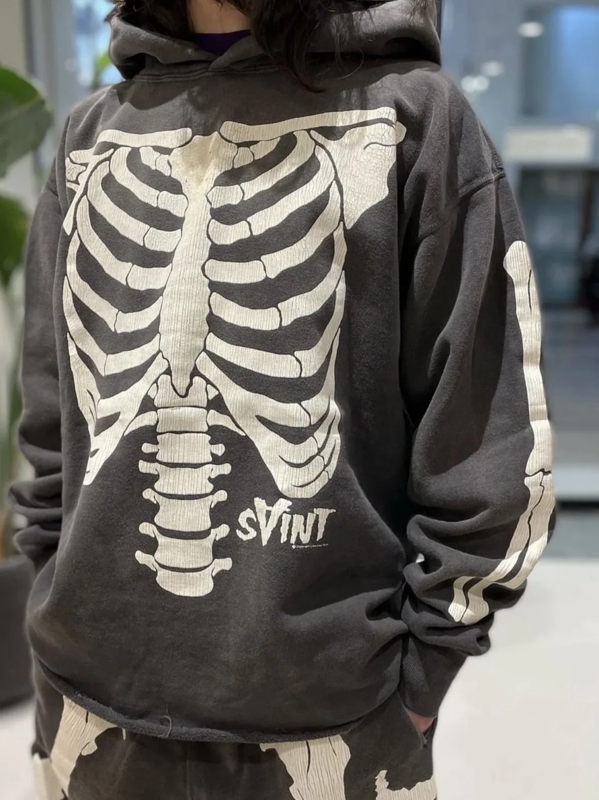 

Толстовка с принтом черепахи Waed out Skeleton, свободная толстовка для пар Street Sle, толстовка с капюшоном любимого бренда