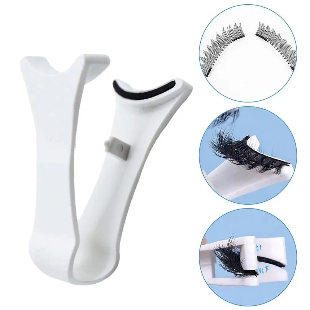 Magnets Tweezer With 3D Magnetic Natural Mink False Eyelash Professional Eyelash Extension Makeup Curler Clip Clamp Makeup Tool