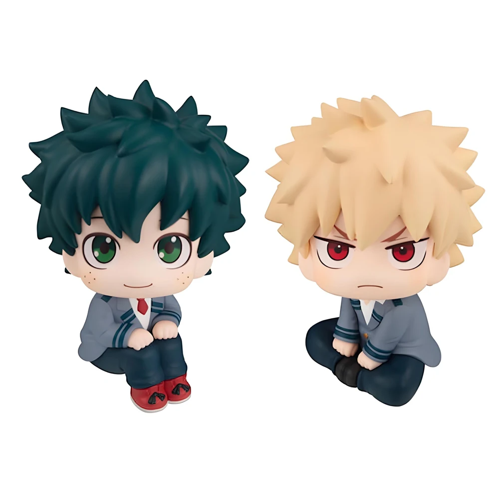 Caliente 10cm Boku no Hero Academia figura de Anime Midoriya Izuku figura de acción Bakugo Katsuki estatuilla colección Juguetes